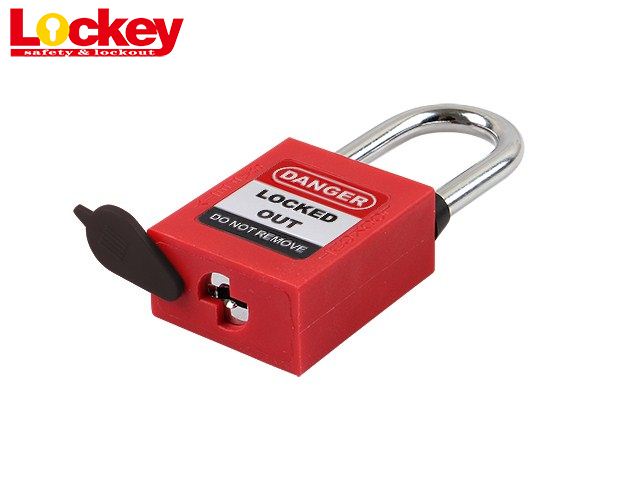 Candado de seguridad con grillete plástico corto de 38 mm - Image 2