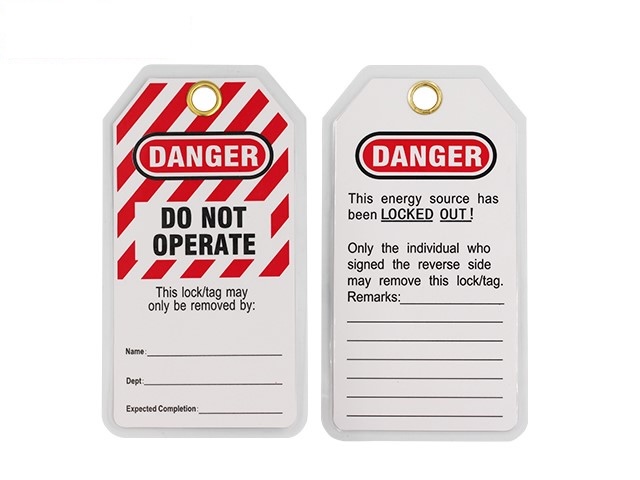 Tarjeta de bloqueo no operar (en español)